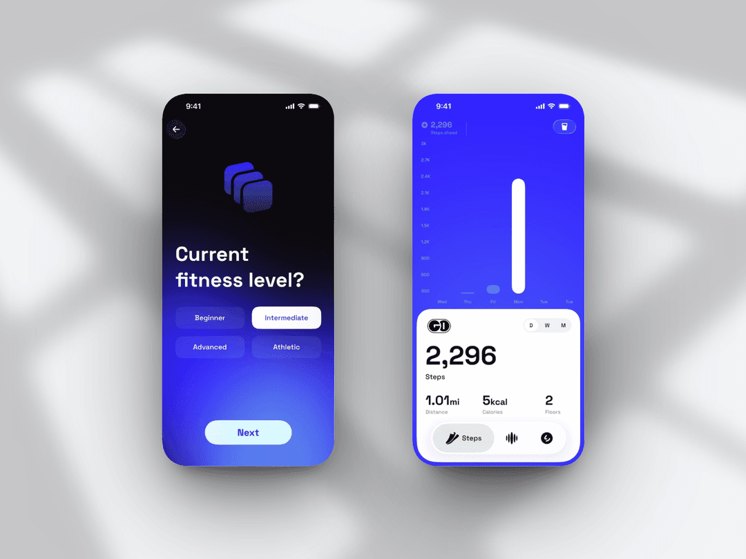 Two iPhones, UI Showcase