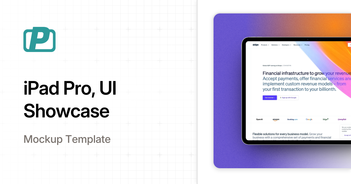 iPad Pro, UI Showcase - PostSpark Templates